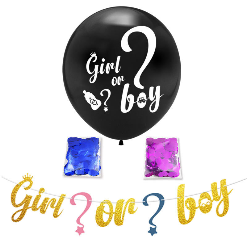 ''Boy or Girl'' balonu komplekts HP-03558